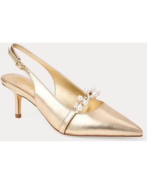 Lilly Pulitzer Tamara Pearl Kitten Heel - Natural