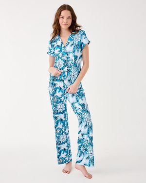 Lilly Pulitzer 30.5" Pajama Knit Pant - Blue