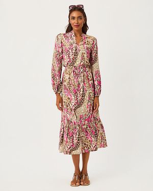 Lilly Pulitzer Axton Midi Dress - Red