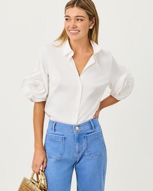 Lilly Pulitzer The Flower Lilly Shirt - White