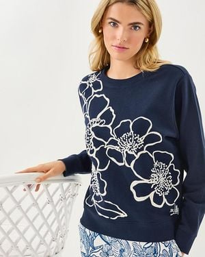 Lilly Pulitzer Ballad Cotton Sweatshirt - Blue