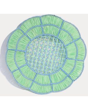 Lilly Pulitzer Woven Flower Chargers - Green