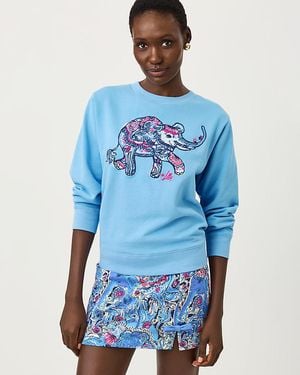 Lilly Pulitzer Ballad Cotton Sweatshirt - Blue