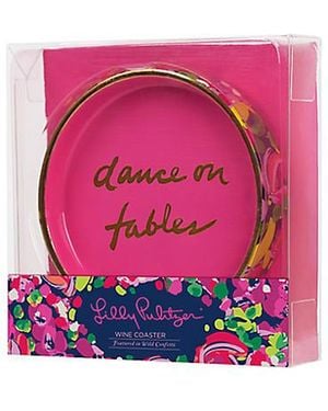 Lilly Pulitzer Wine Coaster - Pink