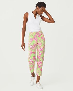 Lilly Pulitzer Upf 50+ Luxletic 27" Estero Pant - White