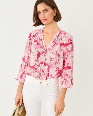 Lilly Pulitzer Elsa Silk Top - Pink