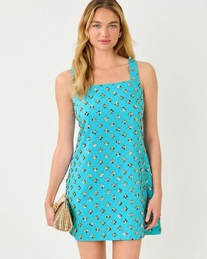 Lilly Pulitzer Tamala Beaded Shift Dress - Blue