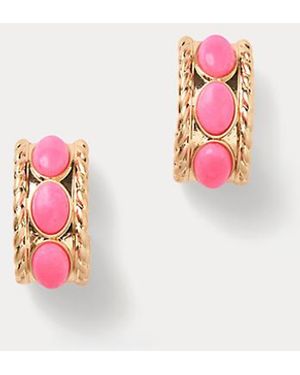 Lilly Pulitzer Sunshine Grove Hoop Earrings - Pink