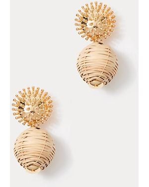 Lilly Pulitzer Summer Shorelines Wicker Earrings - White