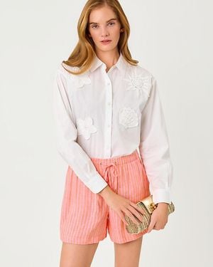Lilly Pulitzer 5" Croix Linen Short - White
