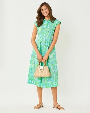 Lilly Pulitzer Tonya Midi Shirtdress - Green