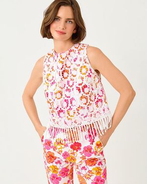 Lilly Pulitzer Annaleese Sleeveless Top - Red