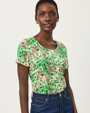 Lilly Pulitzer Etta Scoop Neck Top - Green