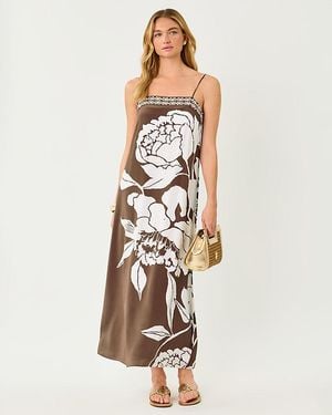 Lilly Pulitzer Jesslyn Silk Maxi Slip Dress - White