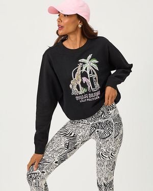 Lilly Pulitzer Ballad Cotton Sweatshirt - Black