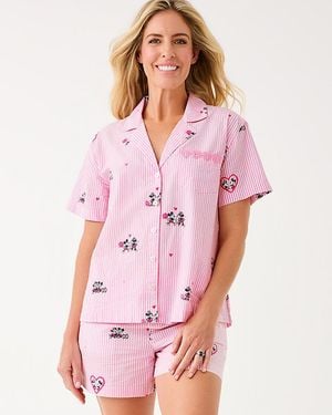 Lilly Pulitzer Mari Pajama Button-Up Shirt - Pink