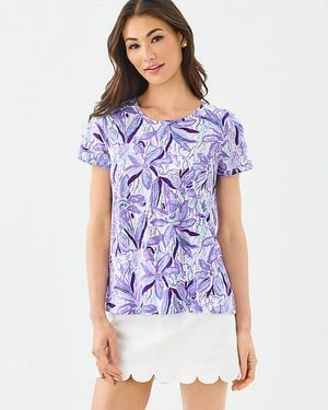 Lilly Pulitzer Etta Scoop Neck Top - Blue