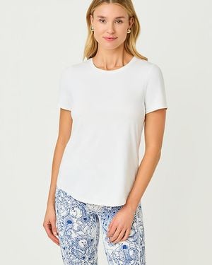 Lilly Pulitzer Upf 50+ Luxletic Westley Active Tee - White