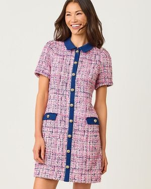 Lilly Pulitzer Aaryn Boucle Shift Dress - Purple