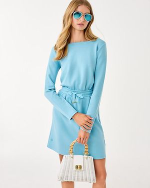 Lilly Pulitzer Upf 50+ Carrick Long Sleeve Dress - Blue