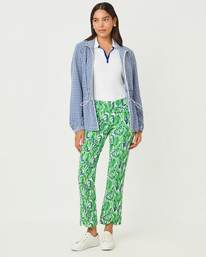 Lilly Pulitzer Upf 50+ Luxletic 28" Corso Scallop Kick Flare Pant - Green