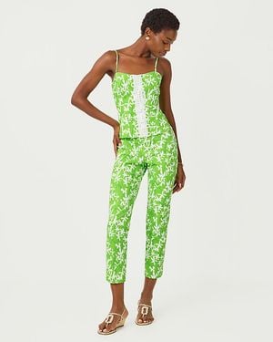 Lilly Pulitzer Shelli Stretch Top - Green