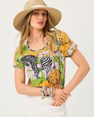 Lilly Pulitzer Etta Scoop Neck Top - Multicolor