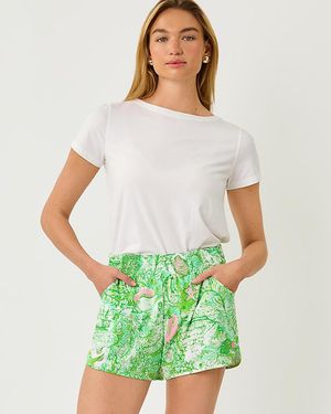 Lilly Pulitzer Upf 50+ Luxletic 4" Backcourt Short - Green