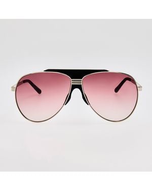 The Attico x Linda Farrow Amelia Sunglasses - Pink