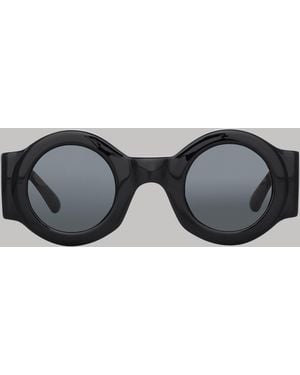 Dries Van Noten Round Sunglasses - Black