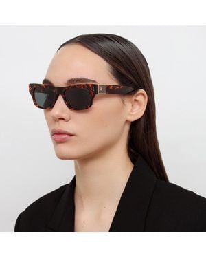 Linda Farrow Falck Rectangular Sunglasses - Black