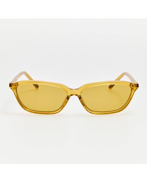 The Attico x Linda Farrow Libby Sunglasses - Yellow