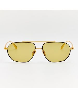 Linda Farrow Arden Sunglasses - Brown