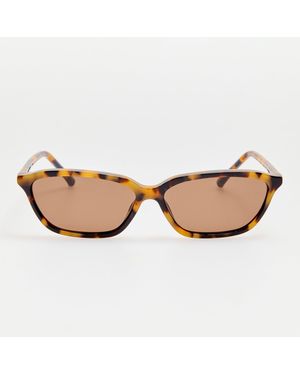 The Attico x Linda Farrow Libby Sunglasses - Brown