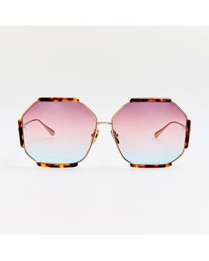 Linda Farrow Margot Sunglasses - Pink