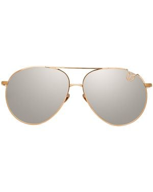 Linda Farrow Joni Aviator Sunglasses - Multicolour
