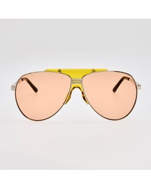 The Attico Aviator Sunglasses - Brown