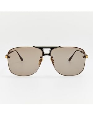 Linda Farrow Skye Sunglasses - Brown