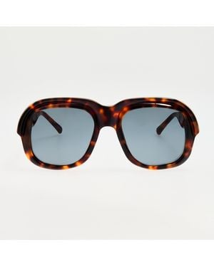 Dries Van Noten Oversize Sunglasses - Brown