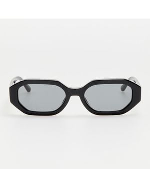The Attico Irene Angular Sunglasses - Black