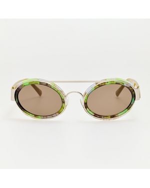 Dries Van Noten Cat Eye Sunglasses - Brown