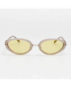 The Attico x Linda Farrow Ambra Sunglasses - Metallic