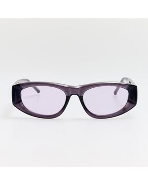 The Attico x Linda Farrow Maya D-Frame Sunglasses - Purple