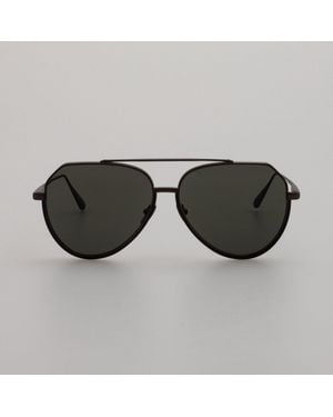 Black Series Linda Farrow Bayer Sunglasses - Black