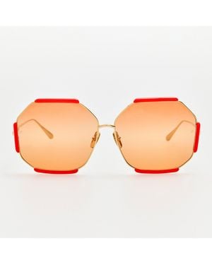 Linda Farrow Margot Sunglasses - Pink
