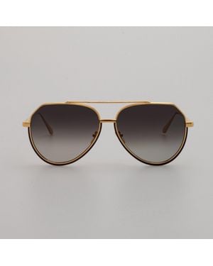 Linda Farrow Bayer Sunglasses - Black