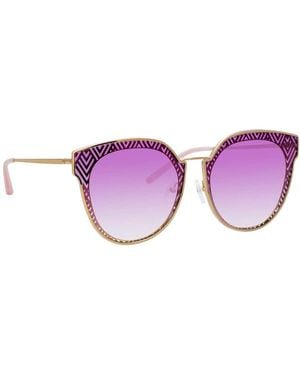Matthew Williamson Dahlia C5 Oversized Sunglasses - Purple