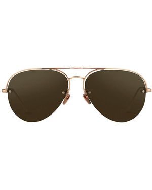 Linda Farrow 543 C6 Aviator Sunglasses - Multicolour