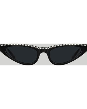 Magda Butrym Slim Cat Eye Sunglasses - Black