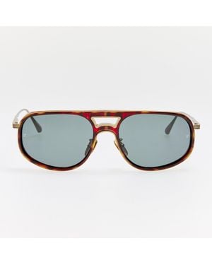 Linda Farrow Calder Sunglasses - Brown